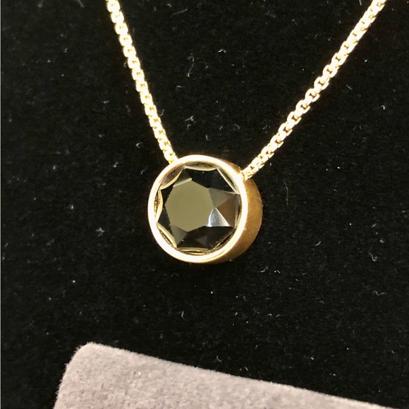 Dean Davidson Knockout Black Onyx Necklace 22K Plated Yellow Gold - Picture 2 of 4